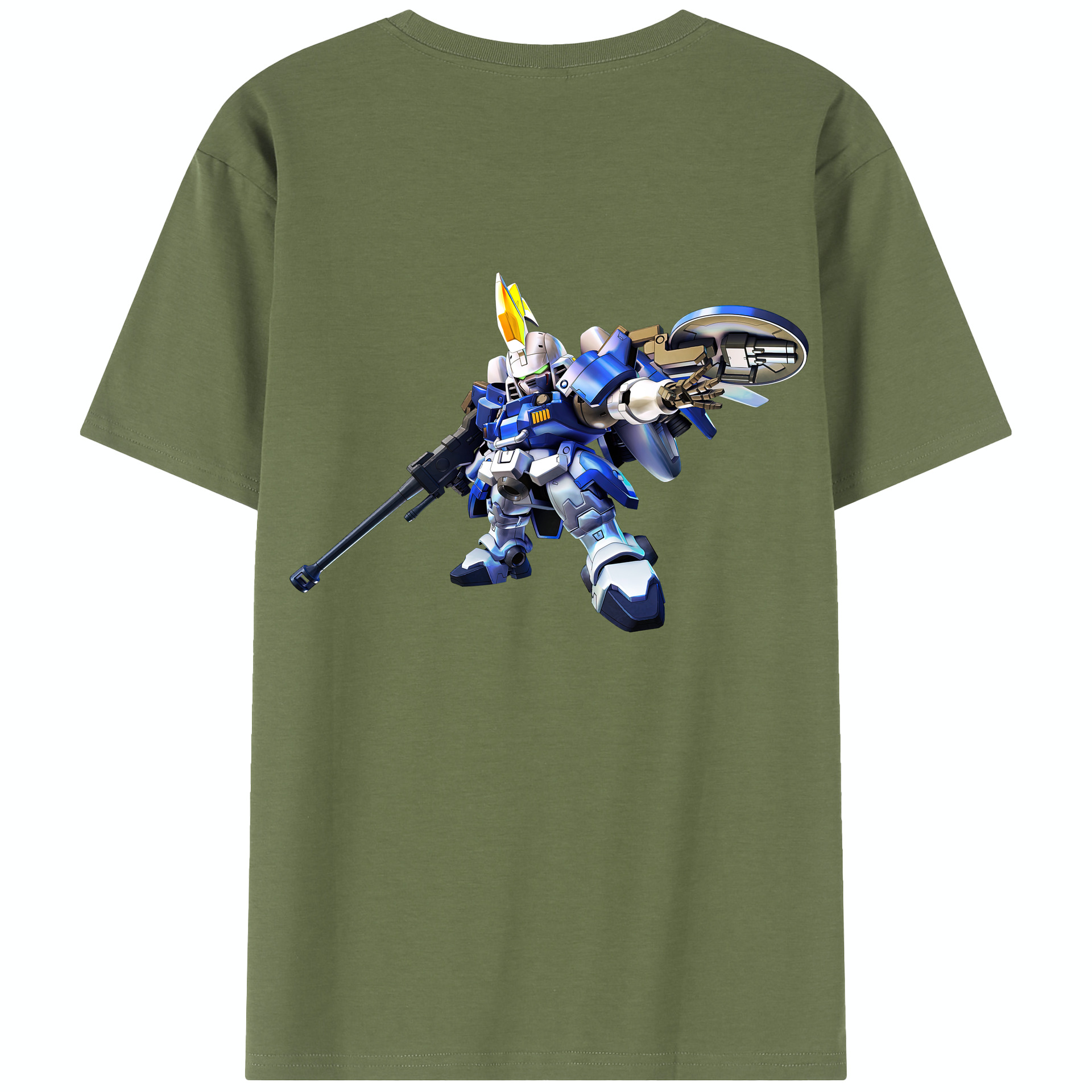 （画像用） 機動戦士ガンダム Mobile Suit Gundam 綿100％半袖Tシャツ（背面プリント）